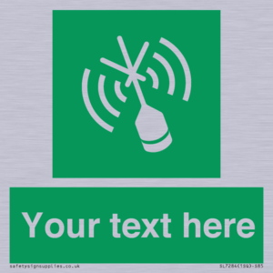 Custom sign safe condition Emergency position beacon